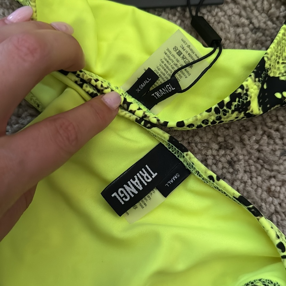 Triangl Twinnie-Yellow Python Bikini - image 3